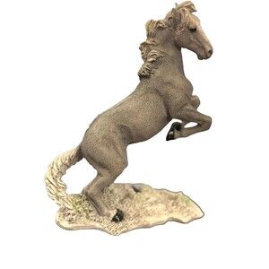 CASTAGNA Rare Gray Stallion Horse Figurine Made in Italy  7" tall Vintage 1988